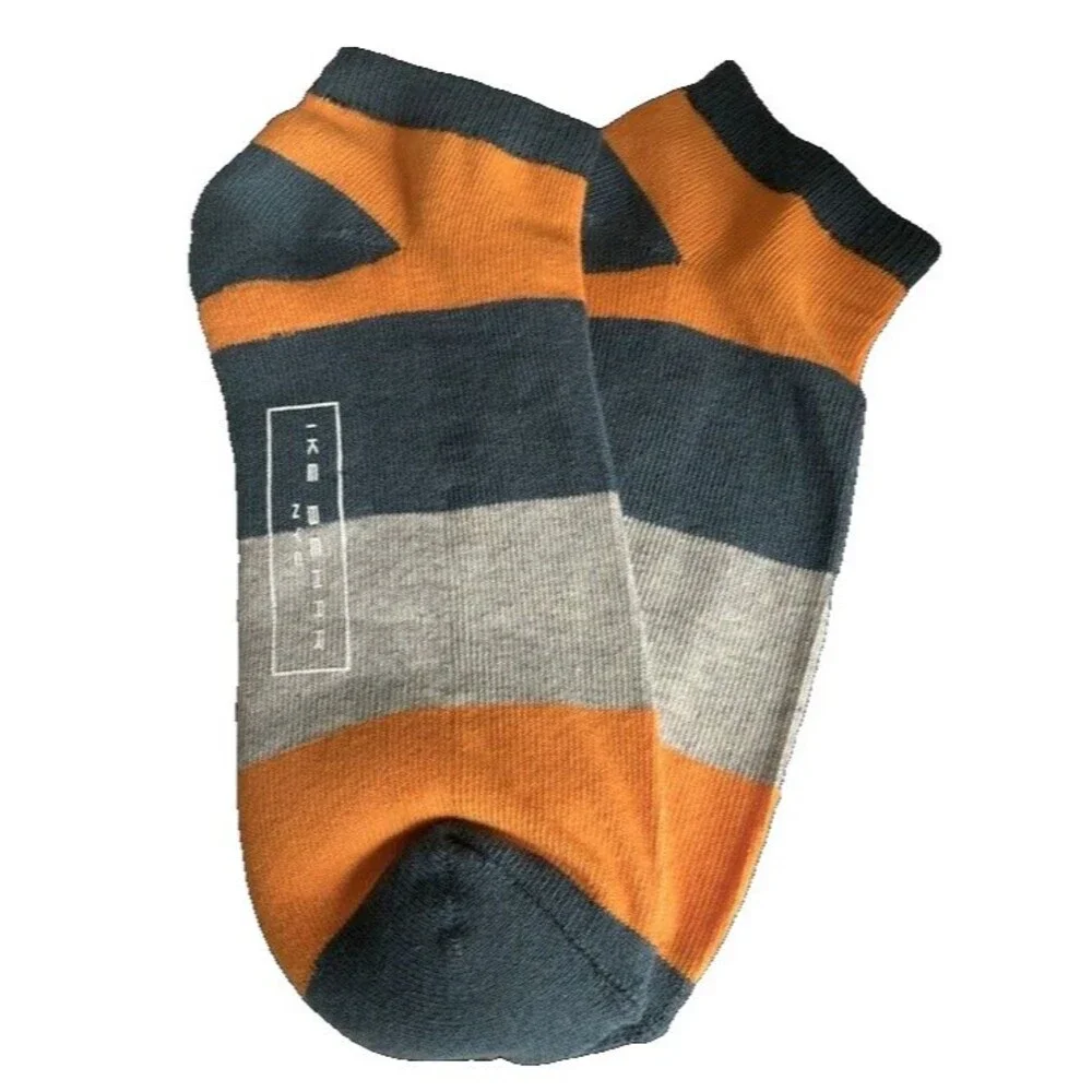 Ike Behar Mens No Show Low Socks High-Performance IkeTek Striped Sea Moss 10-13